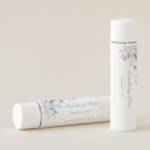 Something blue before i do floral Bridal shower Lip Balm