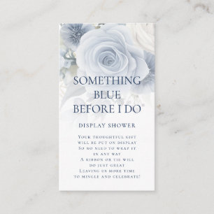 Something Blue Before I do Floral Display Shower Enclosure Card
