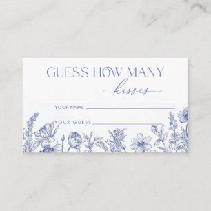 Something Blue Before I do How Many Kisses Enclosure Card