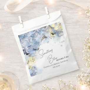Something Blue Before I Do Hydrangea Bridal Shower Favor Bag
