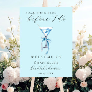 Something Blue Before I Do Martini Bridal Shower Foam Board