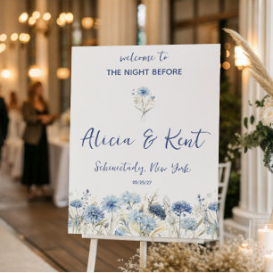 Something Blue before I Do! Modern Bridal Shower Foam Board