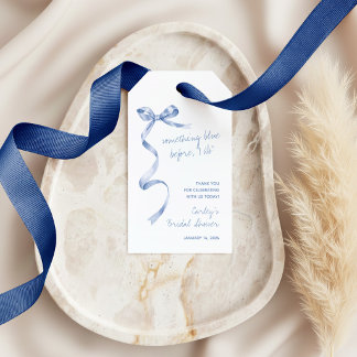 Something Blue Before I Do Modern Bridal Shower Gift Tags