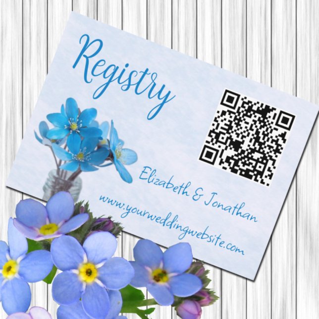 Something Blue Before I Do Registry Bridal Shower Enclosure Card (Creator Uploaded)