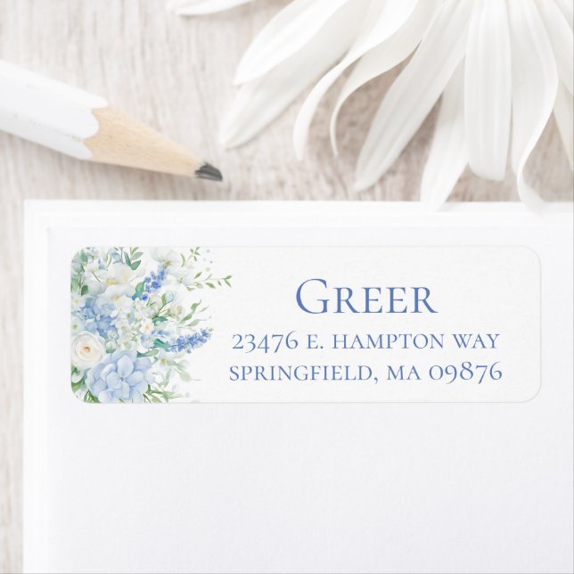 Something Blue Before I Do Return Address Labels (Insitu)