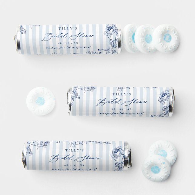 Something Blue Breath Mint Bridal Shower Favors (Assorted)