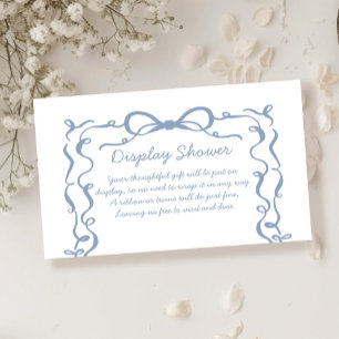 Something Blue Bridal Display Shower Enclosure Card