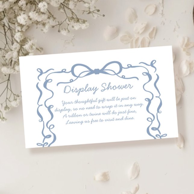 Something Blue Bridal Display Shower Enclosure Card (Creator Uploaded)