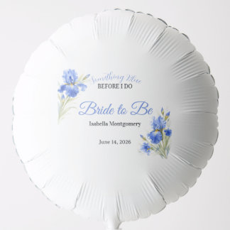 Something Blue Bridal Shower Balloons