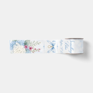 Something Blue Bridal Shower Blue Hydrangea Satin Ribbon