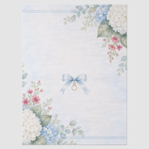 Something Blue Bridal Shower   Blue Hydrangea Tissue Paper