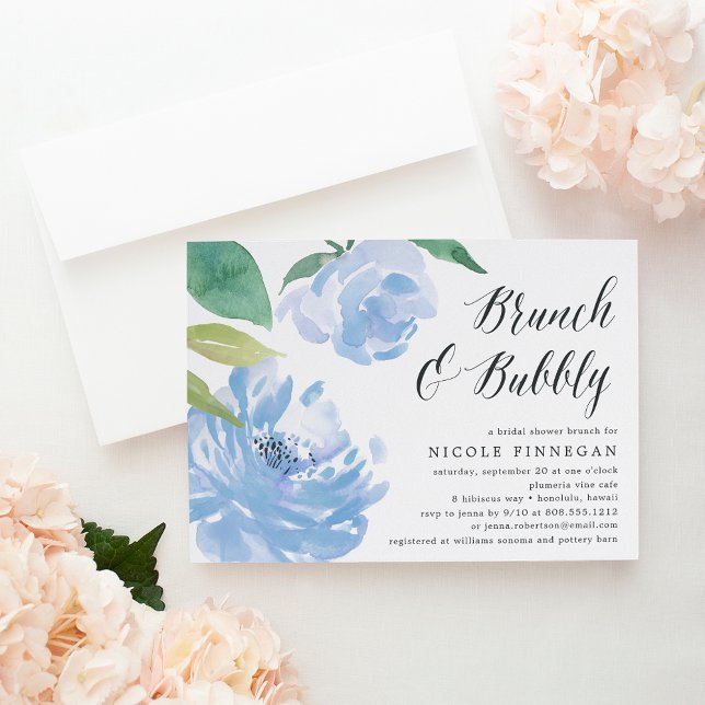 Something Blue | Bridal Shower Brunch Invitation (Creator Uploaded)