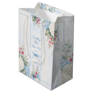 something blue bridal shower candle favor medium gift bag