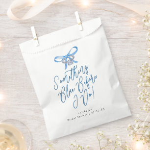 Something Blue Bridal Shower Favor Bag