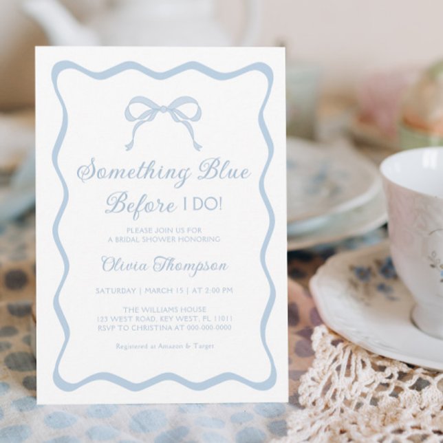 Something Blue Bridal Shower  Invitation (Creator Uploaded)