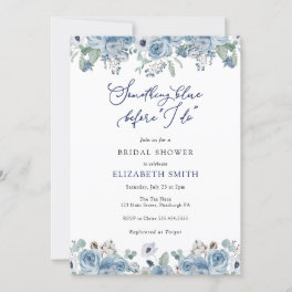 Something Blue Bridal Shower Invitation