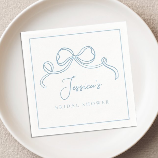Something Blue Bridal Shower Napkins (Creator Uploaded)