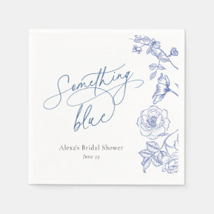 Something Blue Bridal Shower Napkins