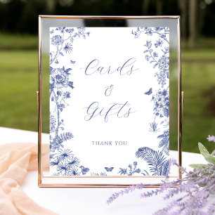 Something Blue Bridal Shower Table Sign