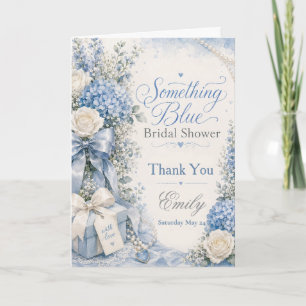 Something Blue Bridal Shower Thank You Card