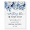 Something Blue Bridal Shower Welcome Sign
