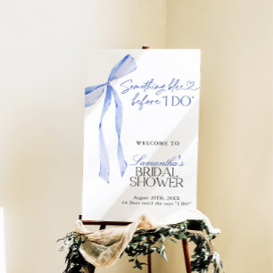 Something Blue Bridal Shower Welcome Sign
