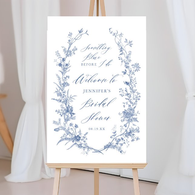 Something Blue Bridal Shower Welcome Sign (Creator Uploaded)