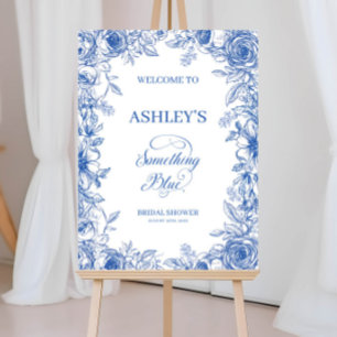 Something Blue Bridal Shower Welcome Sign