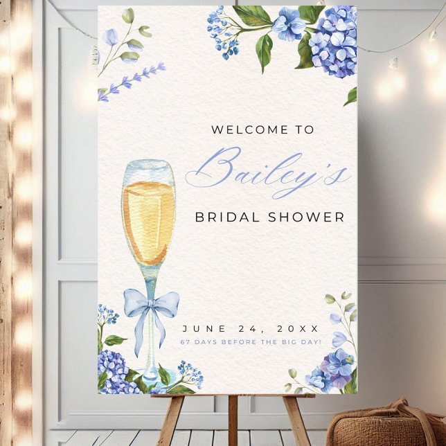 Something Blue Bridal Shower Welcome Sign Custom (Creator Uploaded)