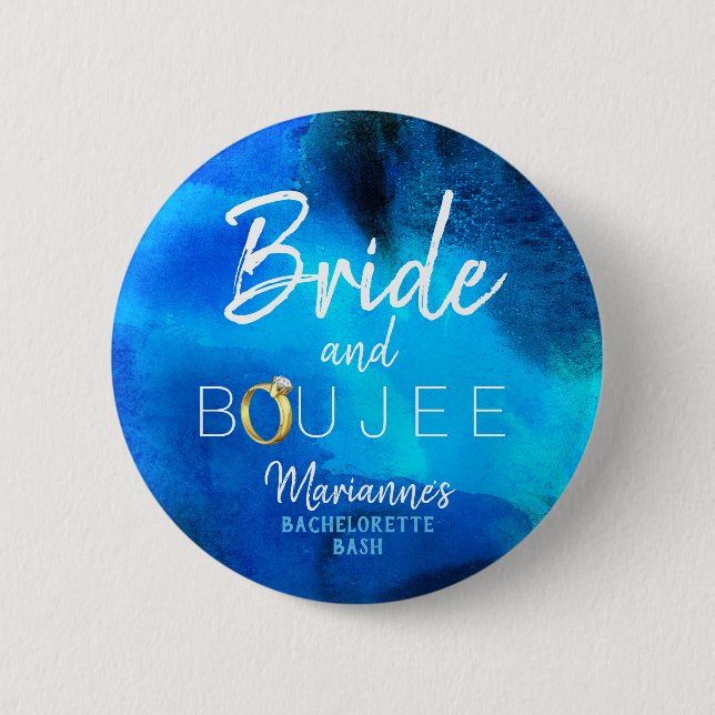 Something Blue| Bride and Boujee|Bachelorette Button (Front)