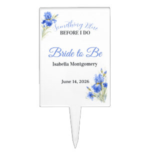 Something Blue Bride to Be Cupcake Toppers