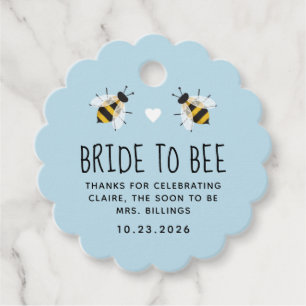 Something Blue Bride to Bee Honey Shower Favor Tag