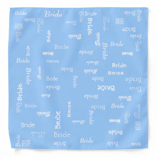 Something Blue Bride Wedding Bandana
