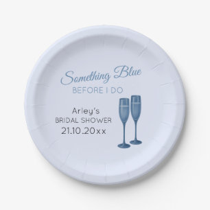 Something Blue Chinoiserie Bridal Shower Paper Plates