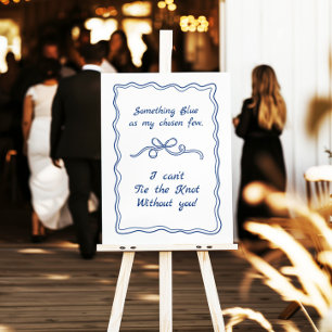 Something Blue Crew Bow Bridesmaid Proposal Sign