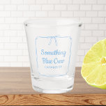 Something Blue Crew Chic Aesthetic Bow Custom Name Shot Glass<br><div class="desc">Celebrate in style with our Customizable 'Something Blue Crew' Shot Glass! Perfect for your bachelorette party or bridal shower, this elegant shot glass features a soft blue design with a chic bow and frame detail. Personalize it with your name or your bridal party's names to make it truly unique. Crafted...</div>