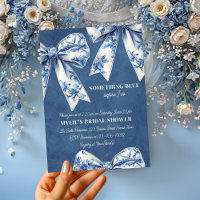 Something Blue Floral Bows Bridal Shower