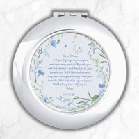 Something Blue for Bride Gift  Floral Wreath
