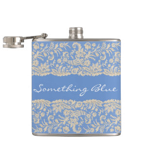 Something Blue for the Bride Personalize Flask
