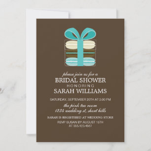 Something Blue French Macarons Invitation