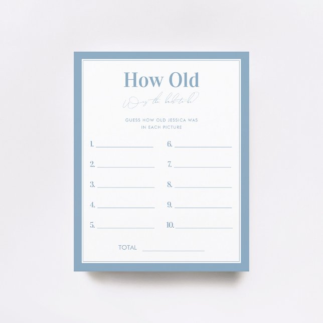 Something Blue How Old Was The Bride Game (Creator Uploaded)