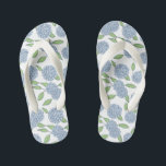 Something Blue Hydrangea Flower Girl Kid's Flip Flops<br><div class="desc">The sweetest sandal for your flower girl to wear while getting ready for her (and your!) big day! Makes a cute addition to your little one’s coastal Summer wardrobe.</div>