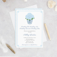 Something Blue Hydrangea Ginger Jar Bridal Shower