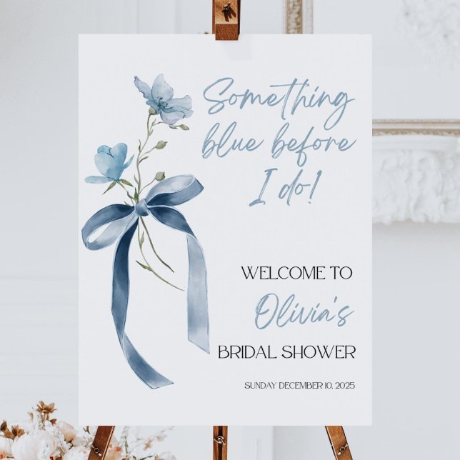 Something Blue I Do Bridal Shower Welcome Sign (Creator Uploaded)