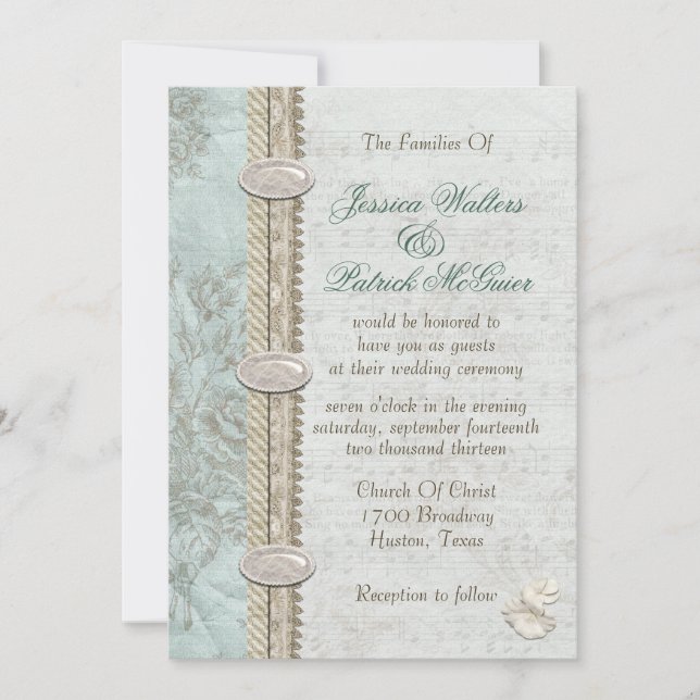 Something Blue Invitation (Front)