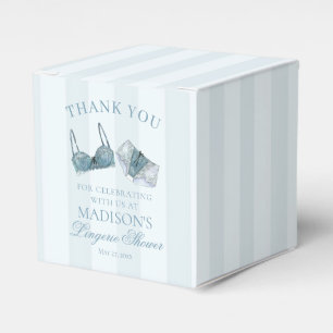 Something Blue Lingerie Shower Bridal Dessert Favor Boxes