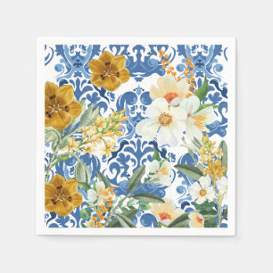 Something blue Navy blue Bridal Shower Welcome Napkins