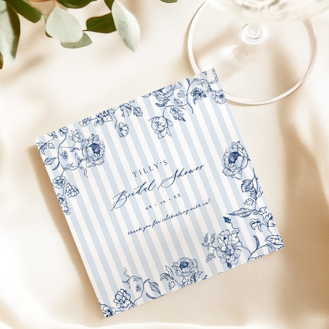 Something Blue Paper Napkins Bridal Shower Party (Creator Uploaded)