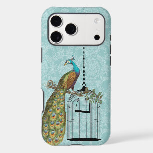 Something Blue Peacock Birdcage Damask iTouch Case