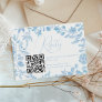 Something blue registry floral bridal shower enclosure card